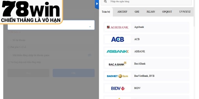 Hướng dẫn liên kết ngân hàng qua giao diện trực quan